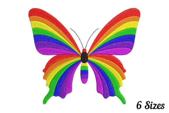 Colorful Rainbow Butterfly