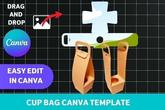 Cup Bag Canva Template