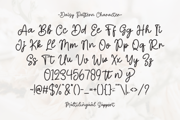 Daisy Pattern Font - Preview 5