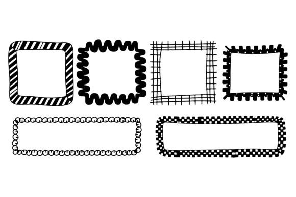 Decorative Hand Drawn Frames and Borders