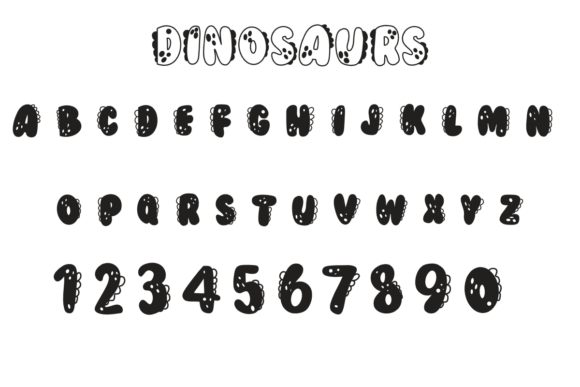 Dinosaurs Font - Preview 1