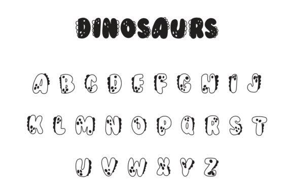 Dinosaurs Font - Preview 2