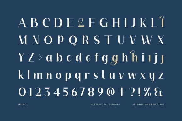 Epilog Font - Preview 4