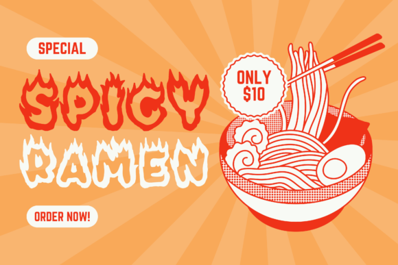 Flamopuff Font - Preview 3