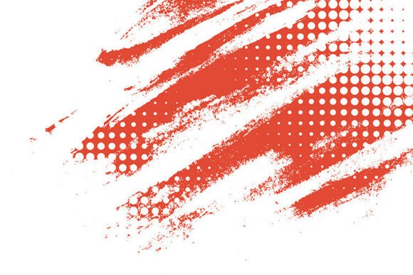 Grunge Halftone Red Texture
