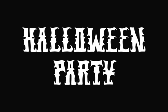 Halloween Hangouz Font PNG with transparent background - Preview 2