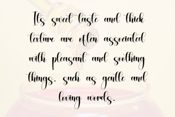 Honey Font - Preview 3