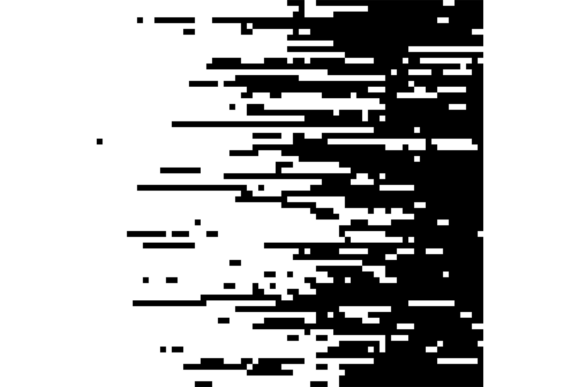 Horizontal Pixel Stripe Gradient Effect
