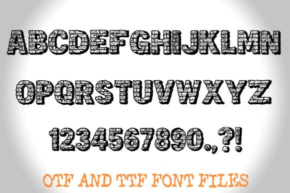 House Brick Font PNG with transparent background - Preview 1