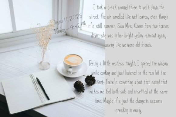 Journal Pen Light Font PNG with transparent background - Preview 5