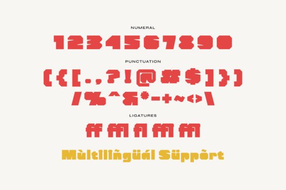 Kaizr Box Font PNG with transparent background - Preview 2