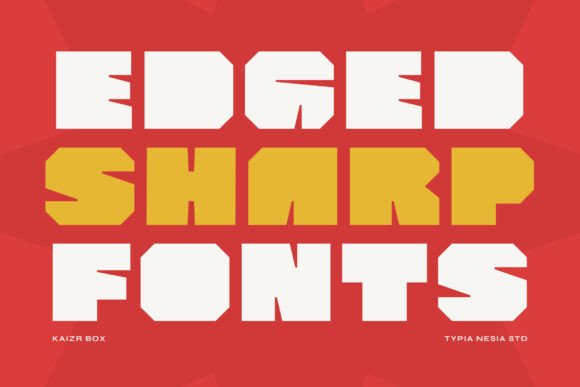 Kaizr Box Font PNG with transparent background - Preview 3