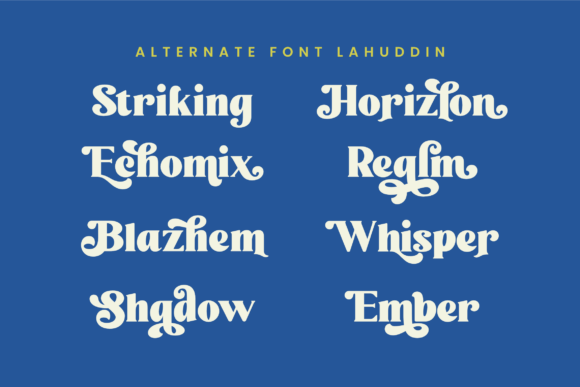 Lahuddin Font PNG with transparent background - Preview 3