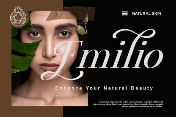 Nexila Regular Font PNG with transparent background - Preview 4