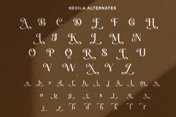 Nexila Regular Font PNG with transparent background - Preview 6