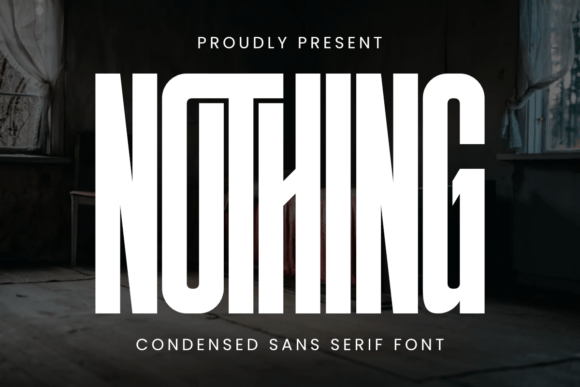 Nothing Font by Funtype Co. · Creative Fabrica font preview