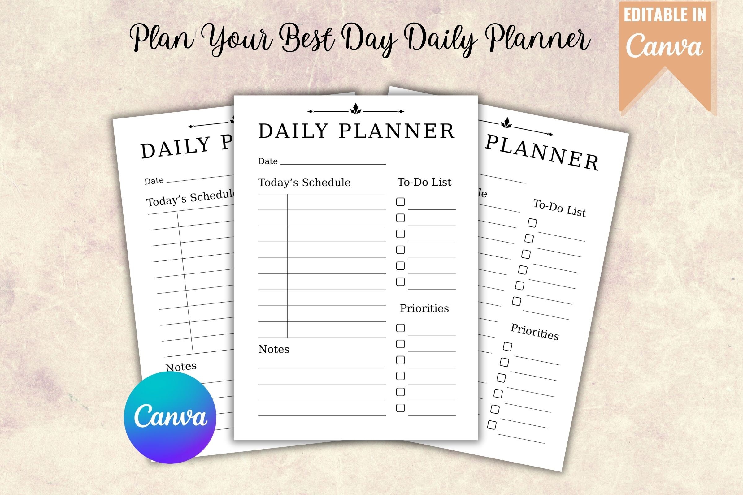 Plan Your Best Day Daily Planner