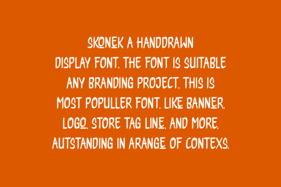 Skonek Font PNG with transparent background - Preview 3