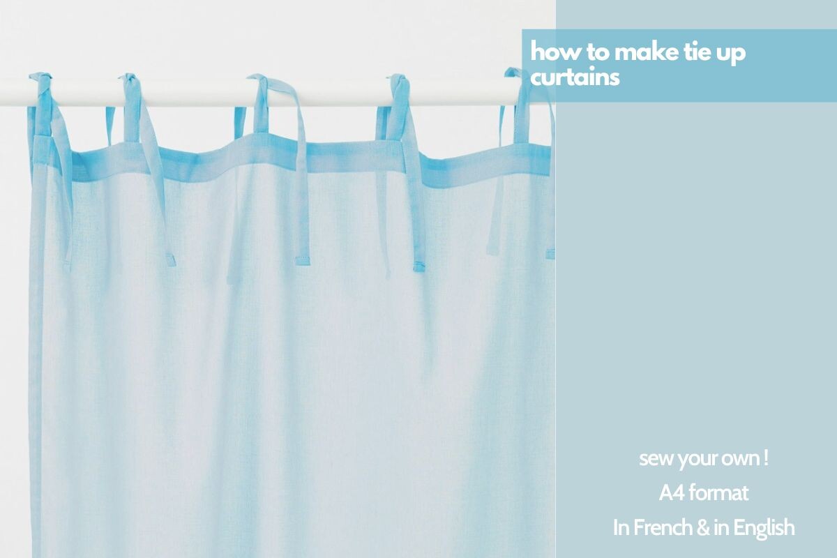 Tie Up Curtains Sewing DIY