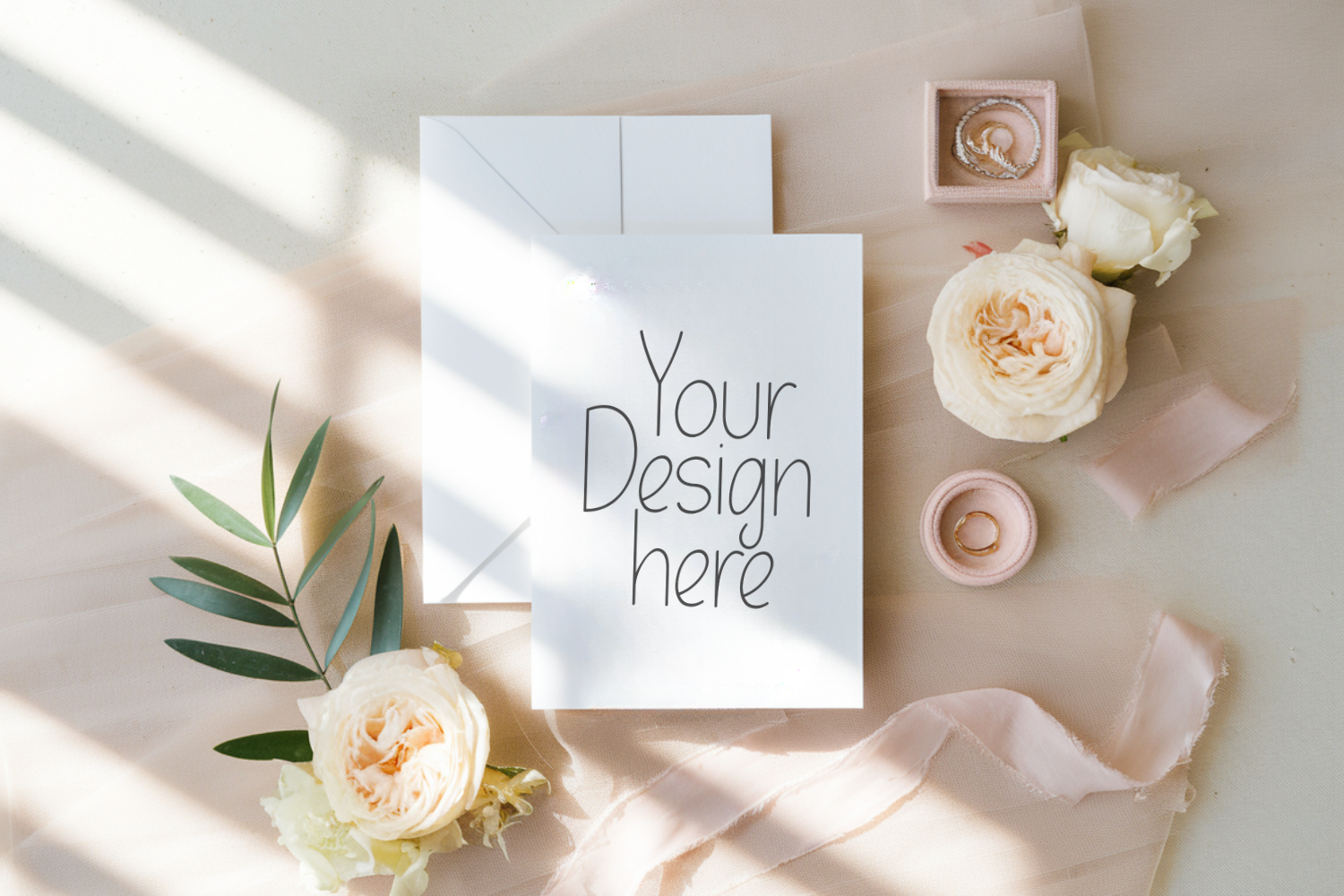 5x7 Wedding Invitation Mockup