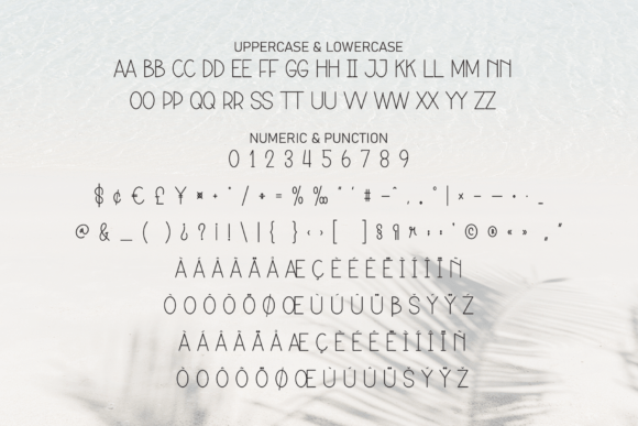 Beach Minimalist Font - Preview 6