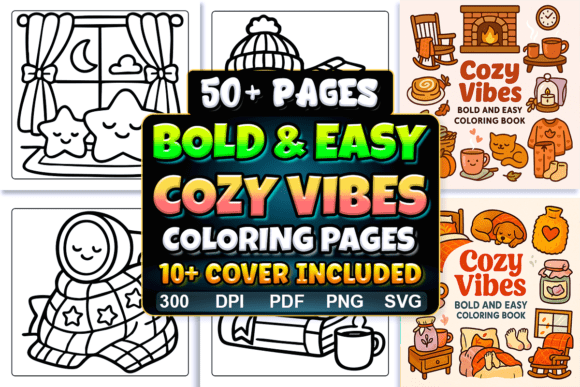 Bold and Easy Fall Vibes Coloring Page Graphic by InkyAndCozy ...