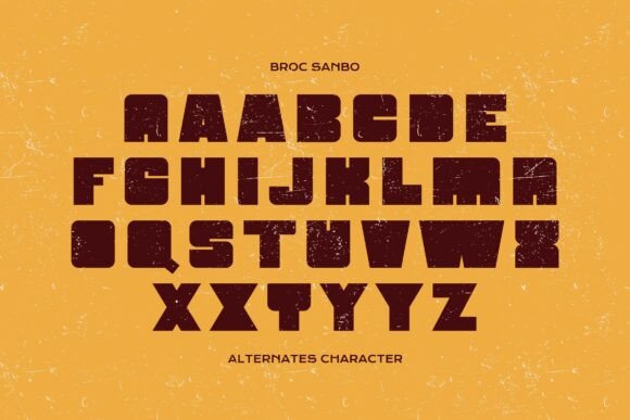Broc Sanbo Font - Preview 3