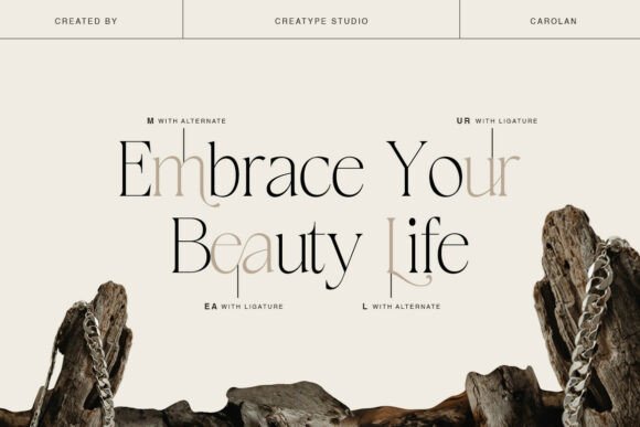 Carolan Font PNG with transparent background - Preview 6
