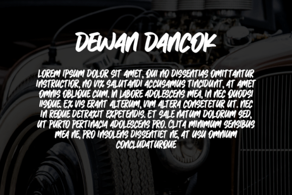 Dewan Dancok Font - Preview 2