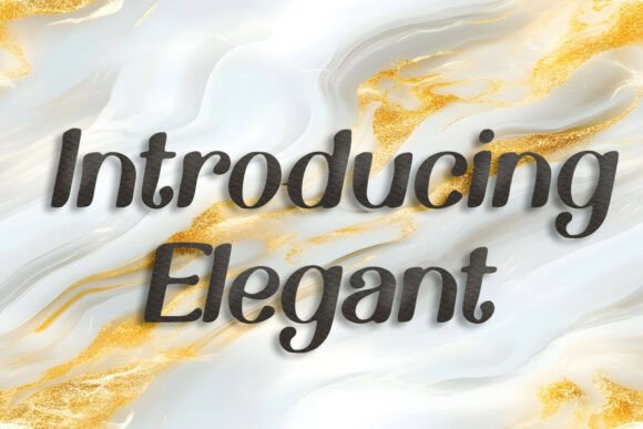 Elegant Font PNG with transparent background - Preview 1