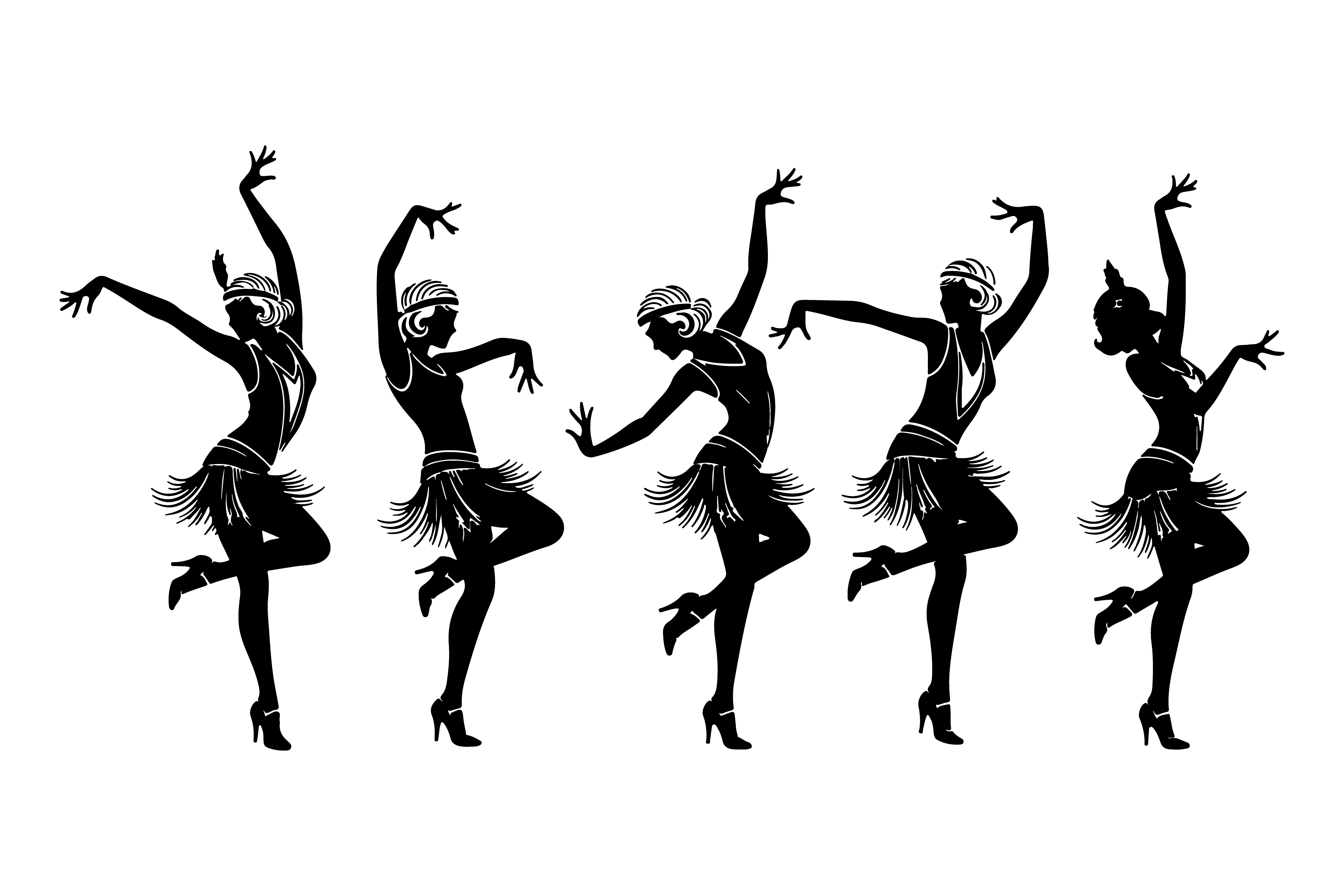 Flapper Dancers Performing Energetic Jaz