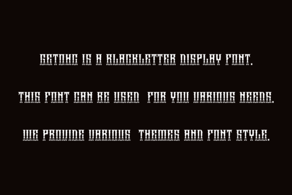 Getohc Font PNG with transparent background - Preview 3