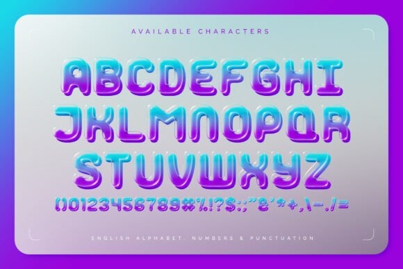 Glassydrop Font - Preview 2