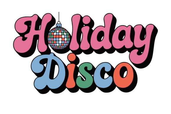 Holiday Disco Retro Groovy 70s Design.