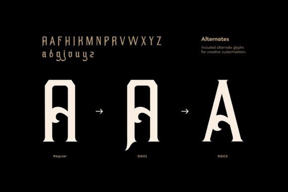 Kafehoc Font PNG with transparent background - Preview 2