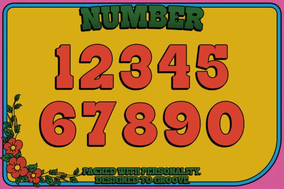 Kembangirama Regular Font PNG with transparent background - Preview 2