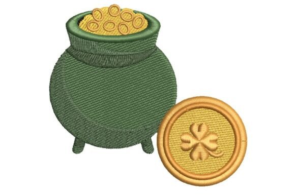 Pot of Gold and Coin