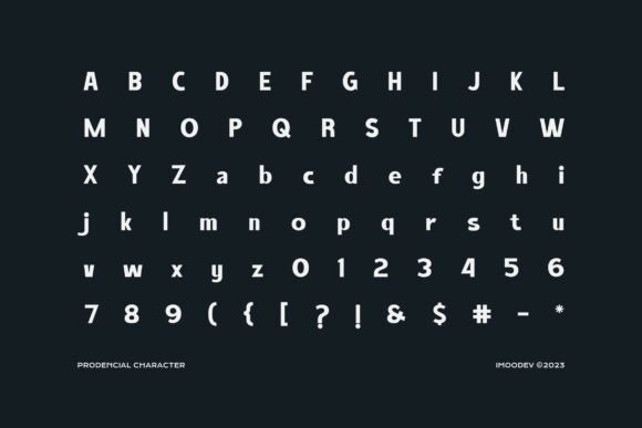 Prodencial Font PNG with transparent background - Preview 4