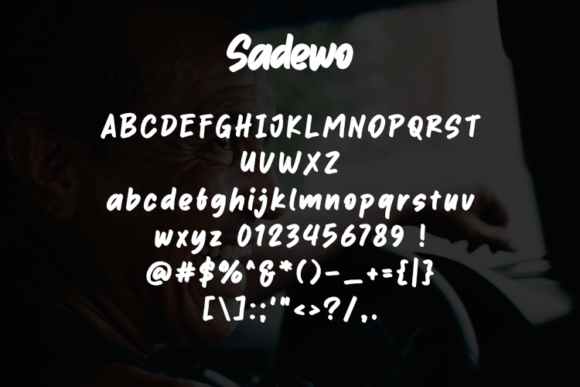 Sadewo Font PNG with transparent background - Preview 1
