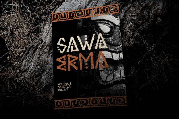 Sawa Erma Font PNG with transparent background - Preview 6