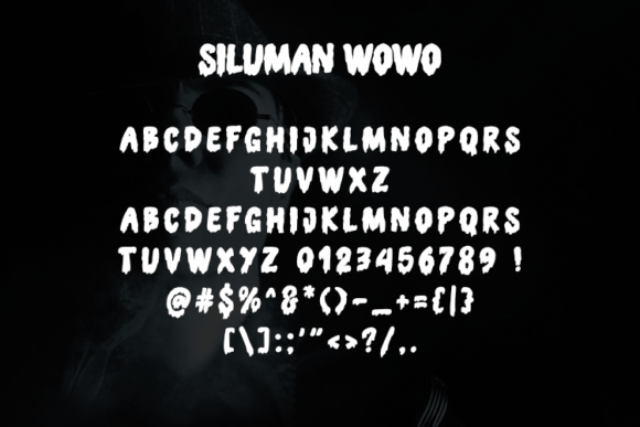 Siluman Wowo Font PNG with transparent background - Preview 1