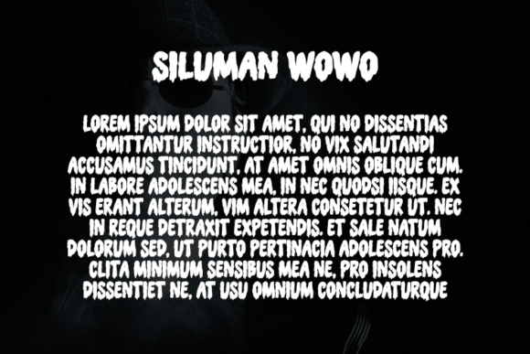 Siluman Wowo Font PNG with transparent background - Preview 2