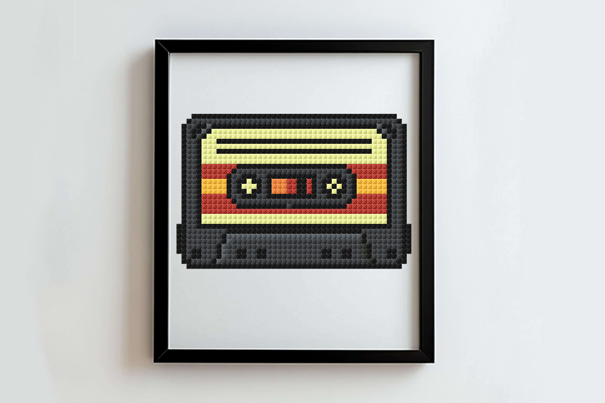 Cassette Cross Stitch Pattern