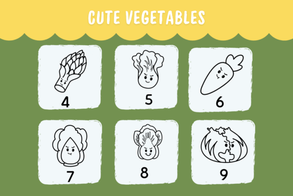 Cute Vegetables Font - Preview 3