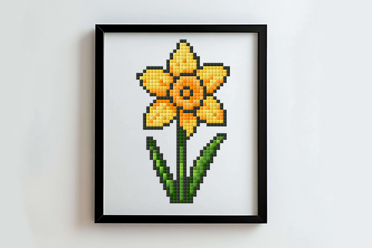 Daffodil Cross Stitch Pattern