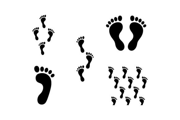 Footprint & Track Icon Set EPS