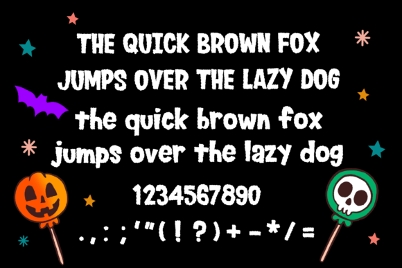 Halloween Candy Font - Preview 3