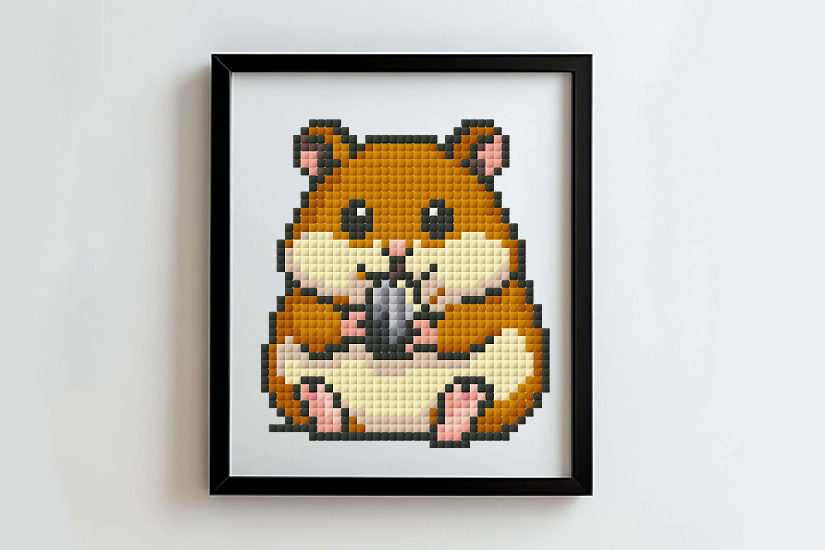 Hamster Cross Stitch Pattern
