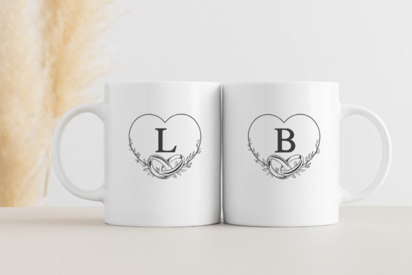 Heart Wedding Font PNG with transparent background - Preview 2