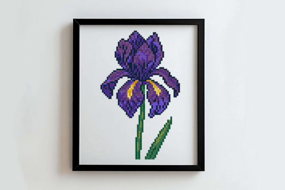Iris Cross Stitch Pattern